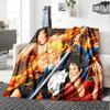 1pc One Piece Adventure flannel Blanket for Super Soft Cute Comfort Blanket for Travel Bedding Couch Sofa Blanket Y8254
