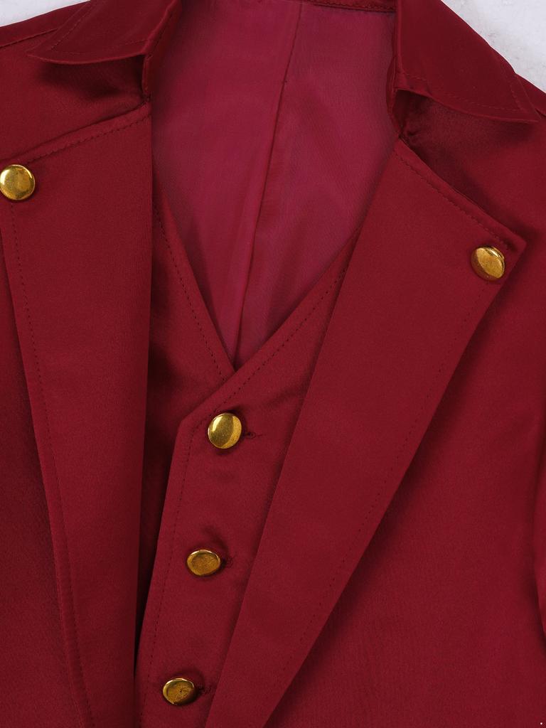 Фрак в стиле Ренессанс в стиле стимпанк для мальчиков и девочек, детский средневековый винтажный викторианский готический сюртук