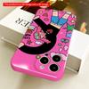 Pink Luck Girl Cartoon Phone Case All inclusive film hard phone case, compatible with iPhone 18 Pro Max 17 16 15 14 13 12 11