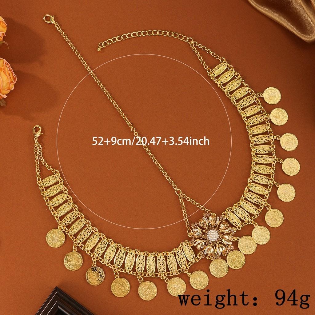 Арабский стиль Стразы Цветок Женский головной убор для невест и особых случаев