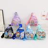 1 Piece Cartoon Anime Labubu Children Chest Bag Cute Zipper Coin Purse
