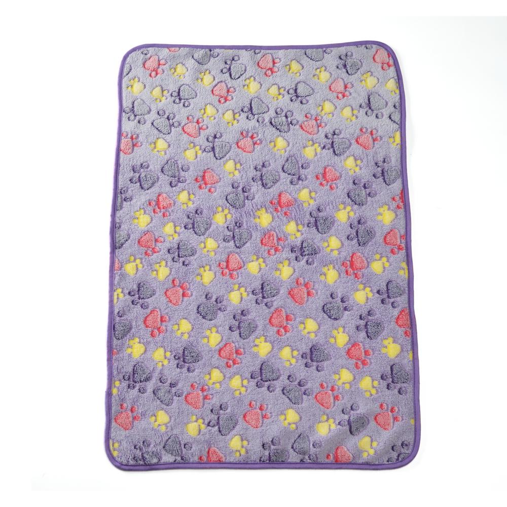 Мягкое теплое одеяло для кошек и собак для маленьких и больших собак, пушистый матрас с принтом лап для домашних животных, удобные дорожные одеяла для автомобиля, йоркширский коврик для кровати