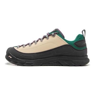Li Ning Outdoor CF Замша Нескользящие Износостойкие Толстая Подошва Низкие Туристические Ботинки Унисекс Туристические Ботинки Бежевые AHCV055-9