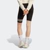 adidas Оригинальные шорты Hot Girl Series с логотипом и тремя полосками, обтягивающие однотонные спортивные шорты для женщин, черные IB7325