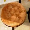 Extra Thick Fluffy Velvet Cushion Pad for Long Sitting - Large Round Chair or Floor Mat