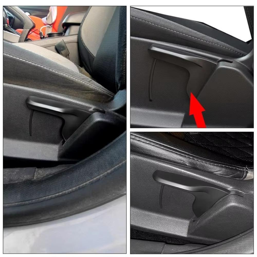 Ручка регулировки спинки сиденья ABS, черная/серая, аксессуары для автомобильных сидений для Ford Focus с 2012 по 2018 год