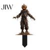 Weather Resistant Yard Decor Halloween Scarecrow Garden Stake, 2D Flat Creepy Zombie Ornament, Spooky Doll Landscape Decoration, Scary Art Sign