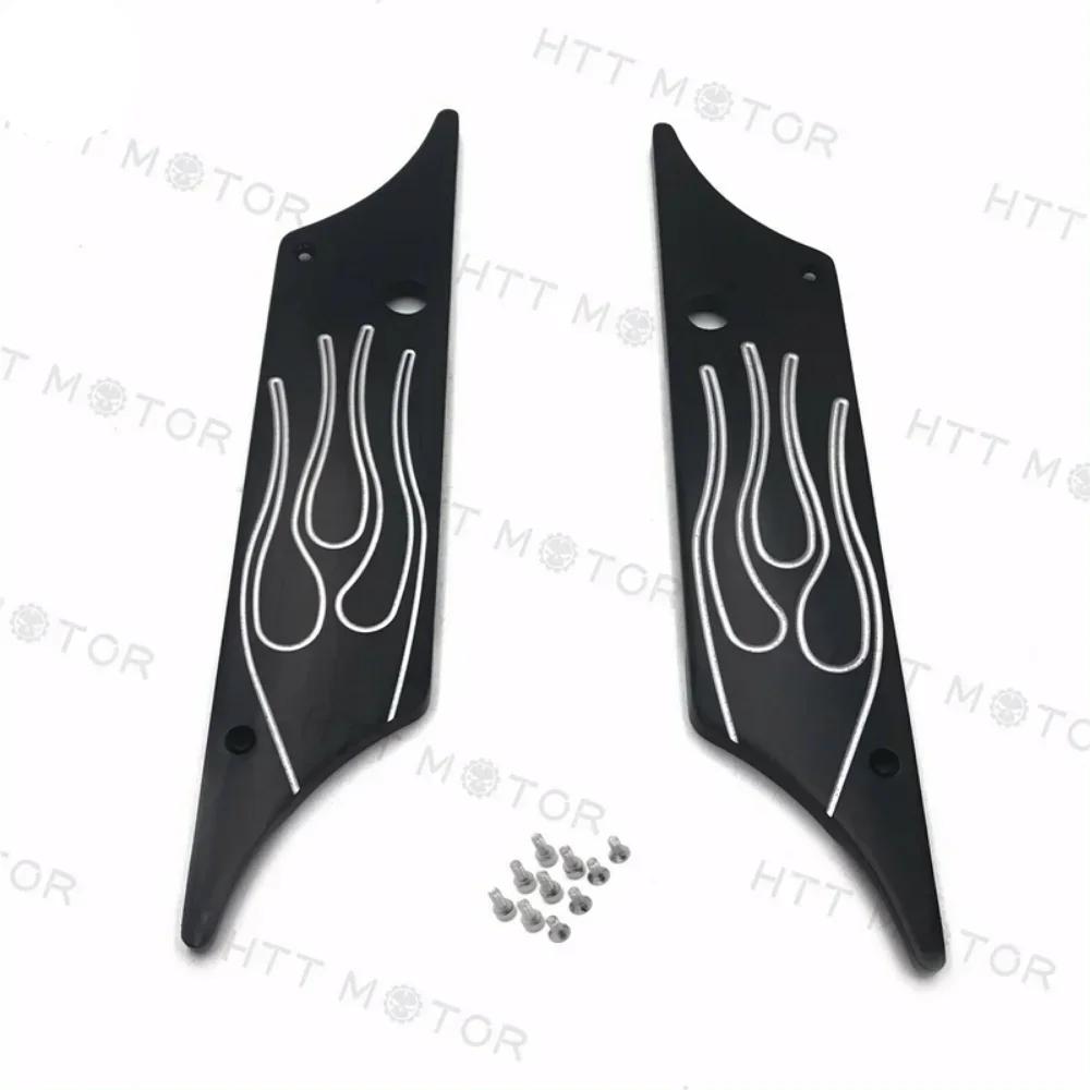 Edge CNC Cut Black Hard Bag Latch Cover For Harley Davidson Touring 1993-2013 Motorcycle Parts