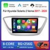 For Hyundai Solaris 2 Verna 2017 - 2020 Android Intelligent System Car Video Multimedia Player GPS Navi Carplay WiFi Auto Tools