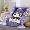 1pc Cute Kuromi Blanket, Cute Home Decor for All Seasons, Perfect Gift for Animal Lovers, Soft Throw Blanket, Ideal for Couch, Bed, or Car, Warmth and