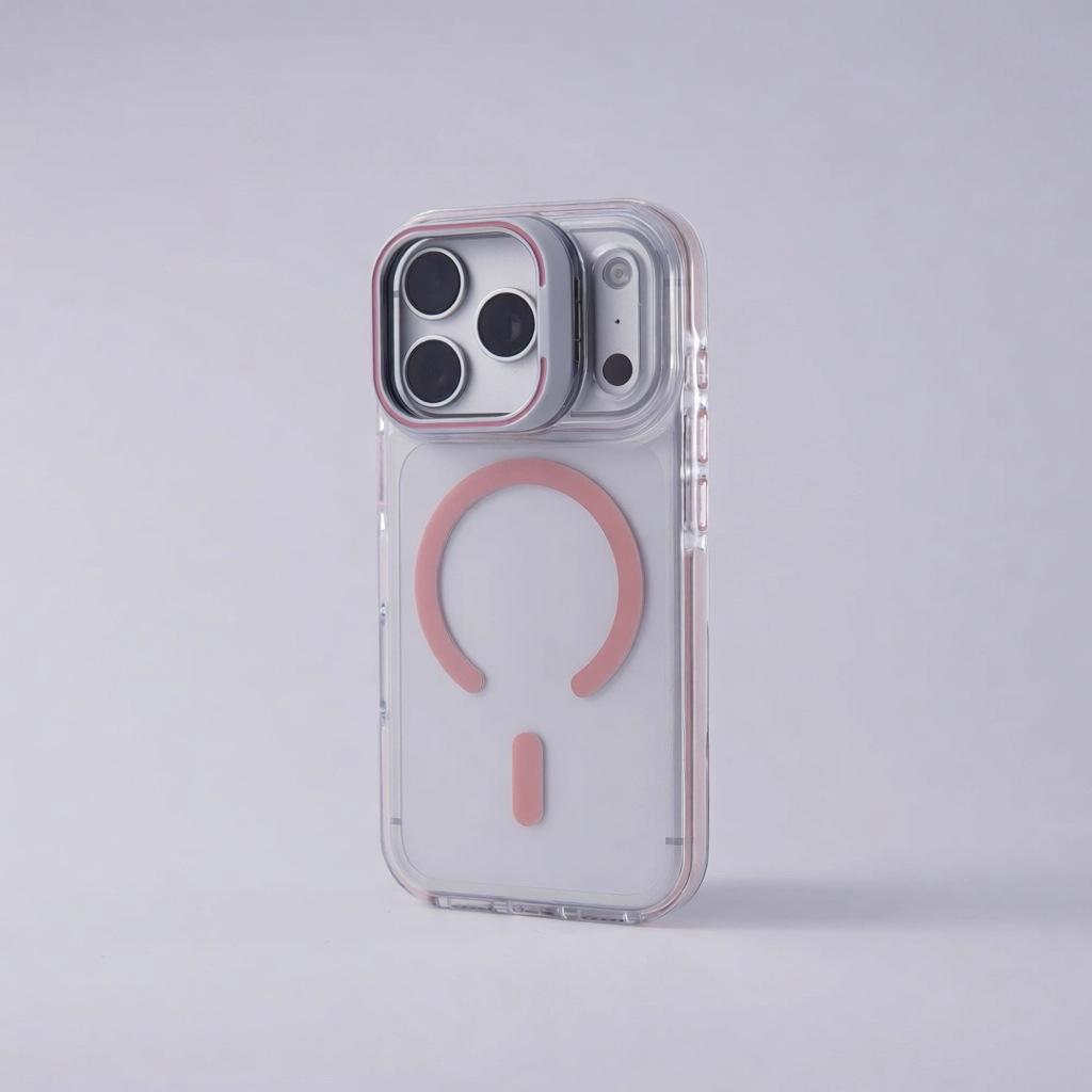 iPhone17PROMAX прозрачный магнитный держатель крышки объектива чехол для мобильного телефона для Apple 16 всесторонний защитный чехол 15