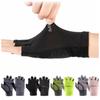 1 пара противоскользящих перчаток без пальцев для фитнеса, мягкие перчатки для велоспорта, кемпинга, мотоцикла, спортзала