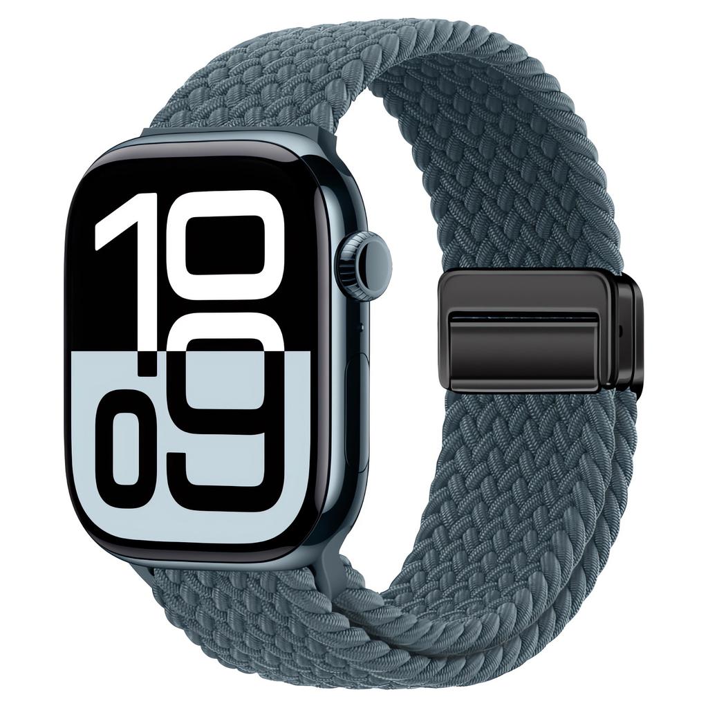 Магнитный ремешок для Apple Watch 44 мм 40 мм 45 мм 49 мм 46 мм Плетеный solo loop Браслет ремешок iWatch series se 7 3 6 8 9 10 ultra 2