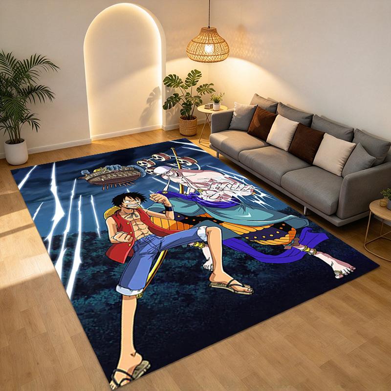 Ковер с рисунком One Piece для спальни, игровой комнаты, гостиной, нескользящий, для дивана, офиса, домашнего декора, коврик для входной двери, рождественский подарок C3124