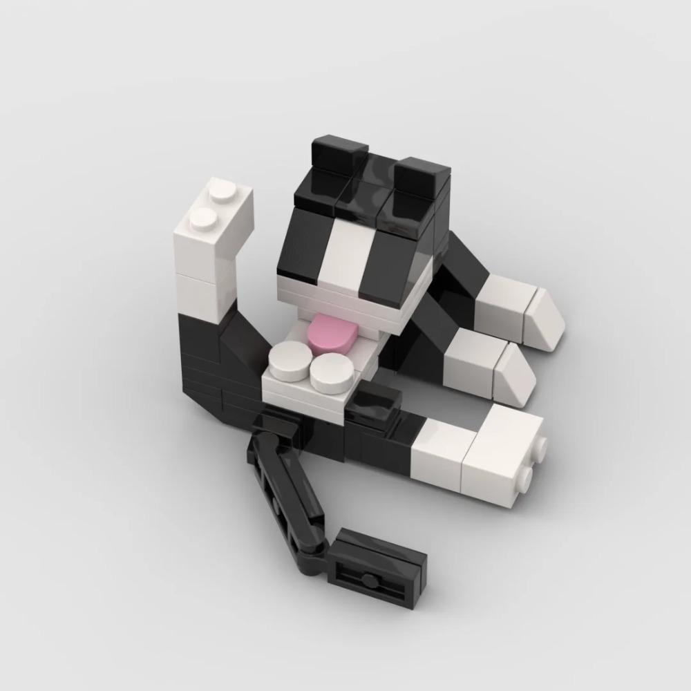 Серия Животные 62 шт. Moc Кирпичи Фигурки Кошек DIY Строительные Блоки Образовательные Игрушки Для Детей Подарок на День Рождения