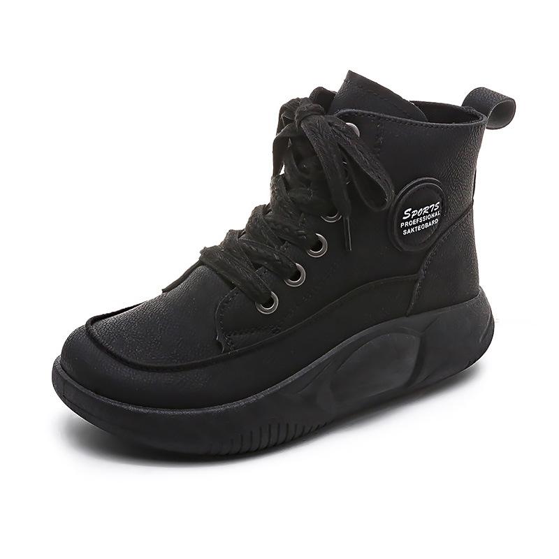 Новые туфли с высоким берцем, мягкий каблук, удобная обувь, нескользящая универсальная платформа, увеличивающая рост, дышащая, качающаяся обувь для женщин