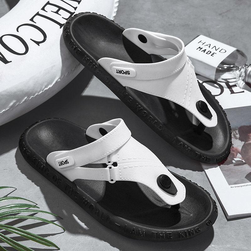 Men's Slippers Sandals Flip Flops Men's Bathroom Non-slip Sandals Slippers Beach Shoes