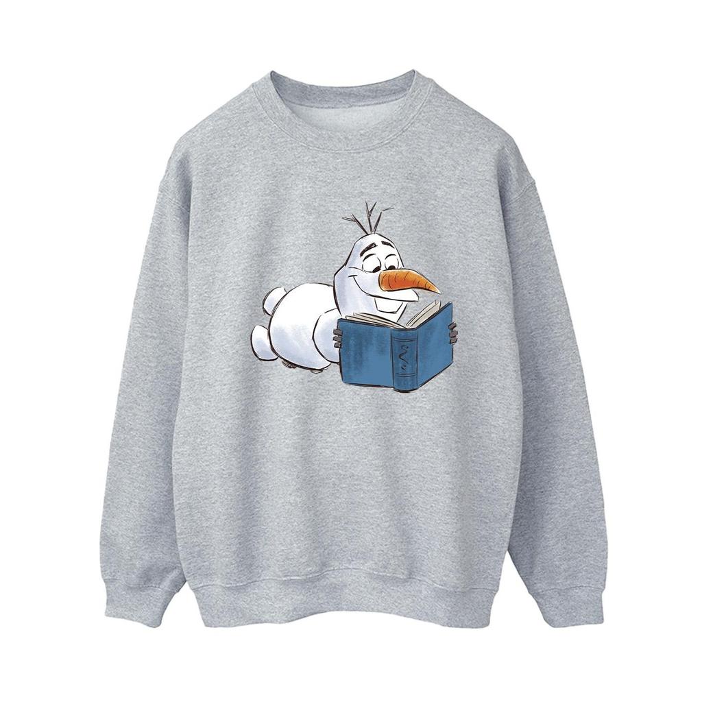 Disney Womens/Ladies Frozen Olaf Reading Sweatshirt