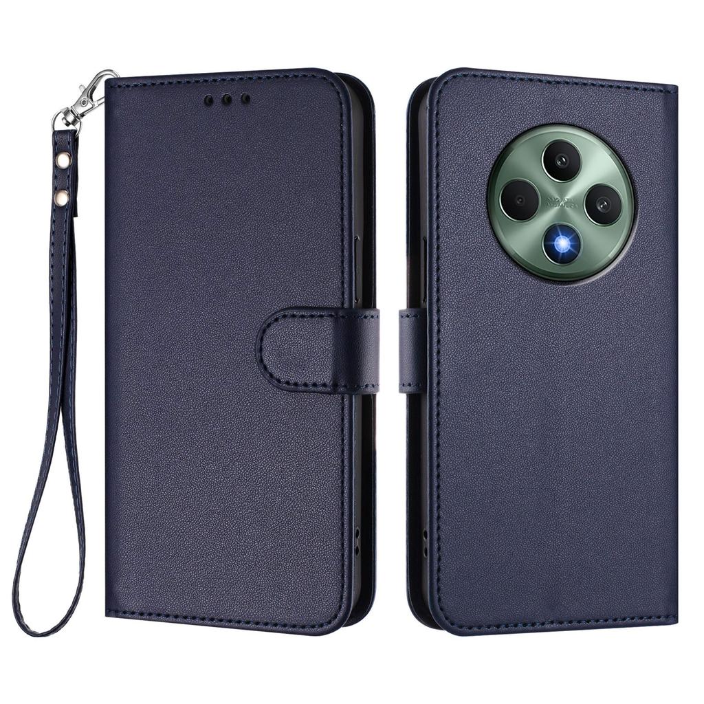 Для Oppo Reno12 F 4G/Oppo Reno12 FS 5G/Oppo Reno12 F 5G Кожаный чехол Кошелек Подставка Чехол для телефона с ремешком на запястье