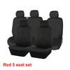 AUTOKING Black Universal Seat Covers For Car 2+1 Type Split Car Seat Cover High Quality Polyester With Airbag  Compatible