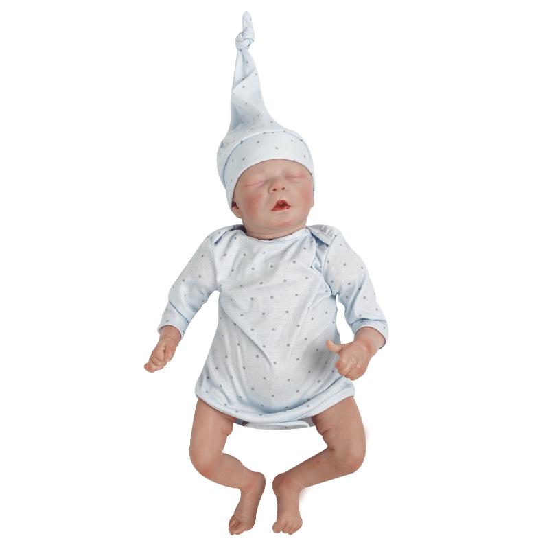 Кукла Reborn Boneca 18 дюймов Реалистичная Bebe Darren Нежная окрашенная полностью виниловая кукла-младенец из переработанного сырья Детская игрушка-маппет Подарок на праздник для детей