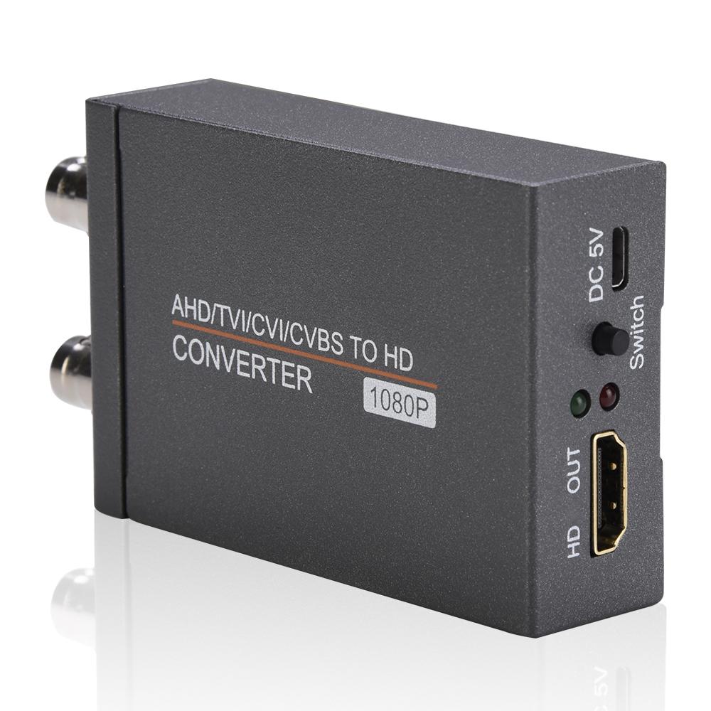 Адаптер-конвертер TVI/CVI/CVBS/AHD в HDTV, Конвертер видео BNC в HDMI HD720p/1080p/3mp/4mp/5mp/8mp, Используется для монитора HDTV DVR