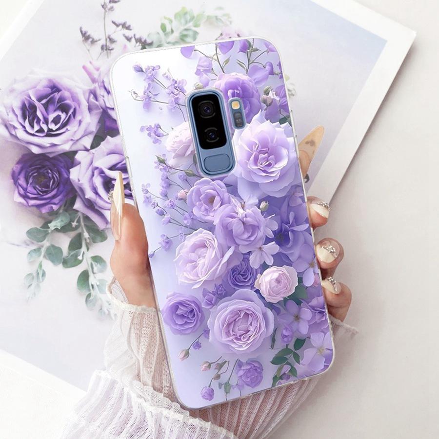 Чехол для Samsung Galaxy S9+ Мягкий силиконовый Защитный прозрачный Модный чехол для телефона Для SamsungS9 S 9 Plus Прозрачная крышка Coque