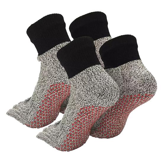 2 пары носков для заземления босиком для отдыха на пляже, кемпинга, пешего туризма, скалолазания Five Toes