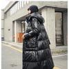Женская осенне-зимняя ярко-белая куртка на утином пуху средней длины, модная куртка выше колена и талии, теплая куртка без стирки