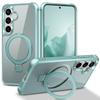 For Samsung Galaxy S26+ Magnetic Case Ring Holder Kickstand TPU + PC Phone Cover