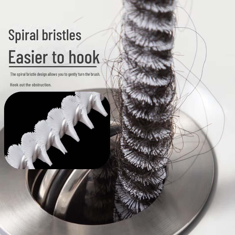Щетка для чистки волос и крюк для чистки труб, канализации и раковин