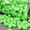 100Pcs 5mm X 3.4m Plastic lighting fishing Lures Glow In The Dark Luminous Beads Oval Shaped