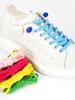 Colorful Diamond Elastic Laces Sneakers No Tie Shoelaces Rhinestone Shoe Laces Without Ties Kids Adult Quick Flat Shoelace 1Pair