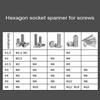 Набор из 7 шт. Набор шестигранных ключей H2.5/4 мм Гаечный ключ Динамометрический Шестигранник Звезда Фиксированные ключи Велосипедный Комплектный набор Набор гаечных ключей Мастерская Ручной инструмент