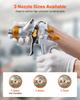 HVLP Air Spray Gun, Gravity Feed Paint Sprayer Gun with 3 Nozzles (1.3/1.4/1.7mm), 600ml Capacity Auto Paint Sprayer with Air Regulator for Automotive