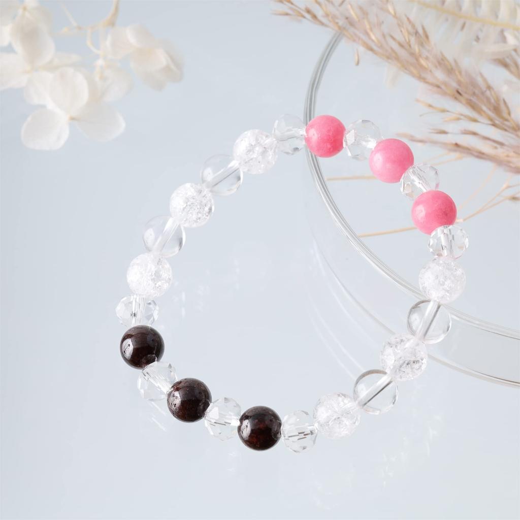 2 Types To Choose Cute 8mm Natural Power Stone Crystal Crack Money Work Love Improve Get Back Together Garnet Inca [Nanto Tenseki] From, Stone,