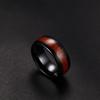 [Rockyu] ring men's Fashionable tungsten ring No. 14 wooden ring light Durability width 8mm