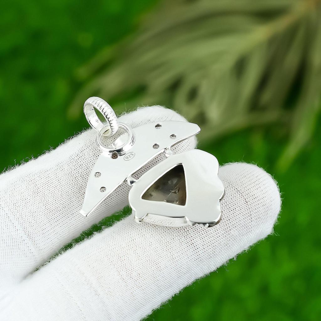 Natural Pietersite Gemstone Indian Jewelry 925 Sterling Silver Pendant For Girls
