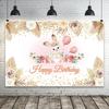 1st birthday party photo background, Baby Shower, pink rabbit photo background, studio accessories.