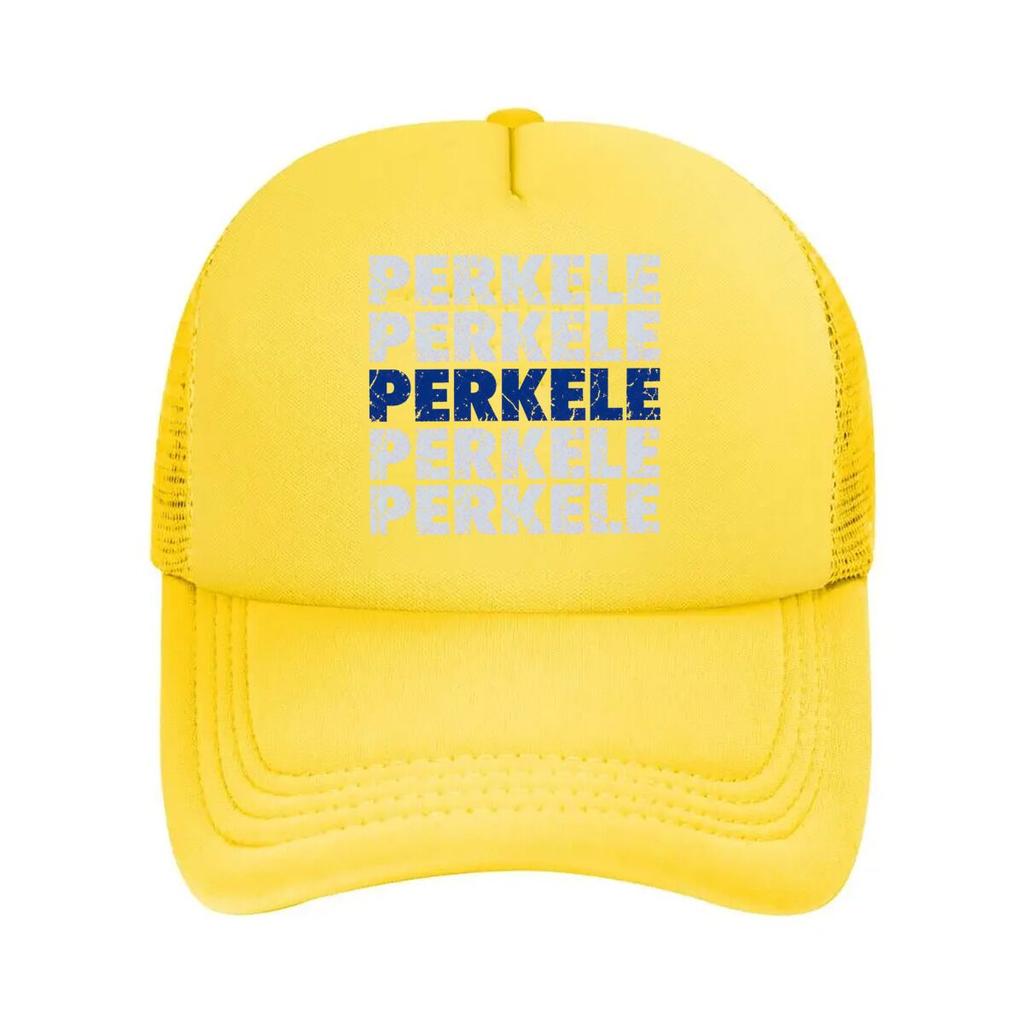 Distressed Finnish Slogan Block Lett Mesh Baseball Cap Polyester Forward Observations Hat Adjustable Golf Hat Summer
