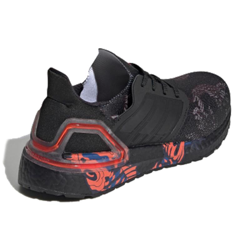 adidas ULT Cny J Противоскользящие Амортизирующие Низкие Детские Кроссовки для Бега Черно-Красные Кеды FW5677