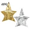 Conical Hat Star Costume Set Silver/Gold Nativity for Kids Christmas Scene Festival Shape Cosplay Outfits Sunday School Church Supply Shiny