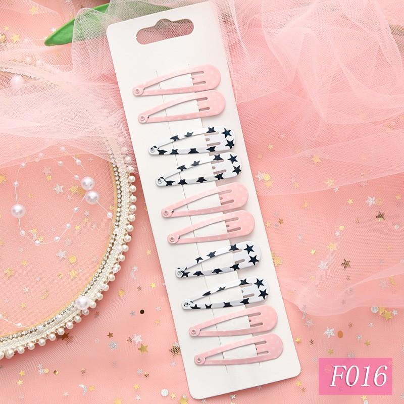 10 шт., милые заколки для волос с мультяшным принтом высокого качества для детей, однотонные заколки для волос Matel, аксессуары для волос для девочек, заколки