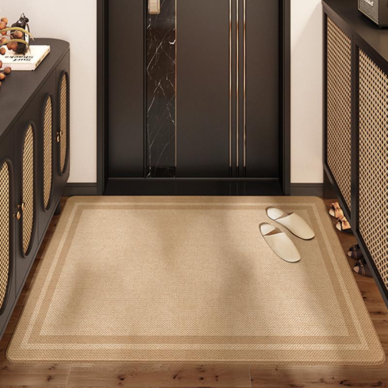 Nordic Flower Light Luxury Входная дверь износостойкий напольный коврик Keny Velvet Home Scraping Sand Dust Removal Коврик для ног Входная дверь Ковер