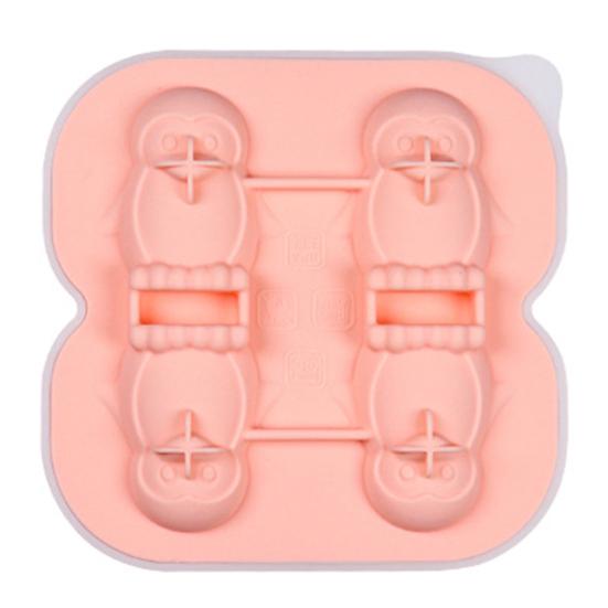 Penguin Shaped Ice Cube Trays 3D Ice Cube Mold Easy Release Slow Melting Ice Maker for Whiskey Cocktails Brandy Coffee