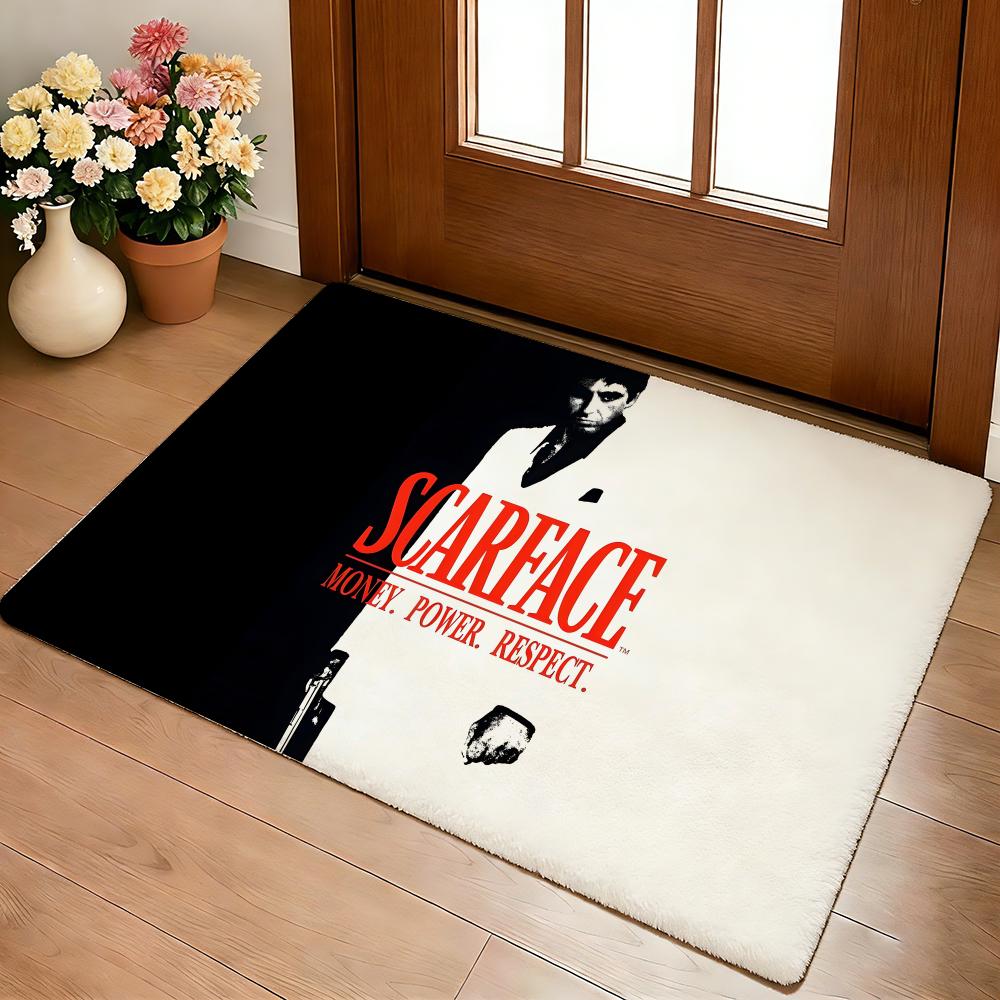 Classics S-Scarface 1983 Floor Mat Cozy Flannel Soft Thick Non-Slip Mat For Living Room Bedroom Kitchen Decor Rugs