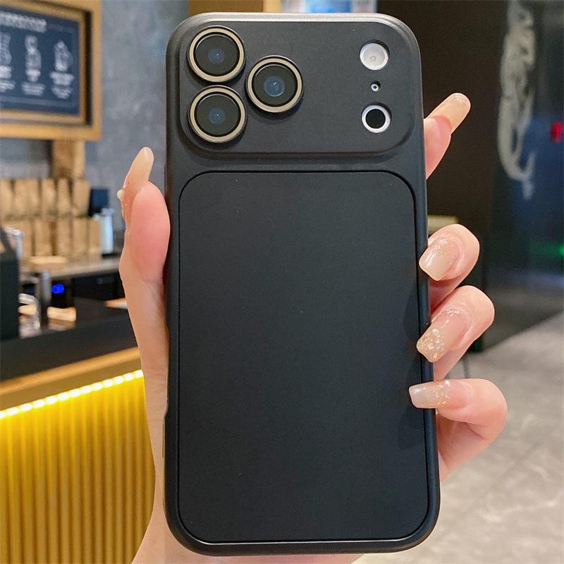 Чехол для телефона iPhone 17 Pro Max однотонный: Подходит для больших окон и моделей от 14 до 17