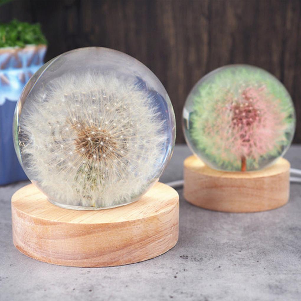 DIY Silicone Epoxy Resin Mold Round Ball Night Light Silicone Mold LED Night