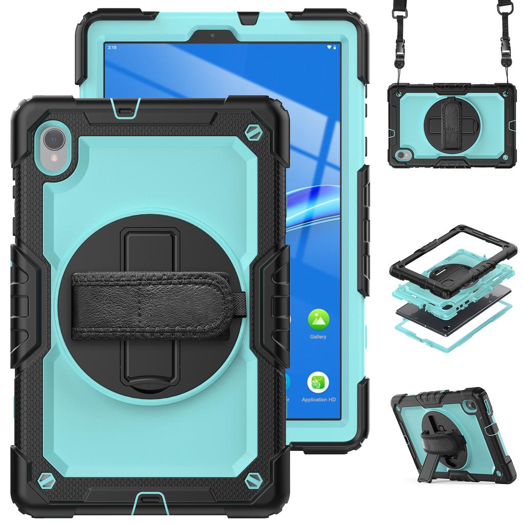 Rotating Stand Case Universal for Lenovo M10 Plus 2nd Gen TB-X606F X606X K10 TB-X6C6F X6C6X 10.3" with Screen Protector Cover