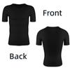 Мужская утягивающая футболка Body Shaper, утягивающий жилет, компрессионный базовый слой, облегающее мышечное белье с коротким рукавом
